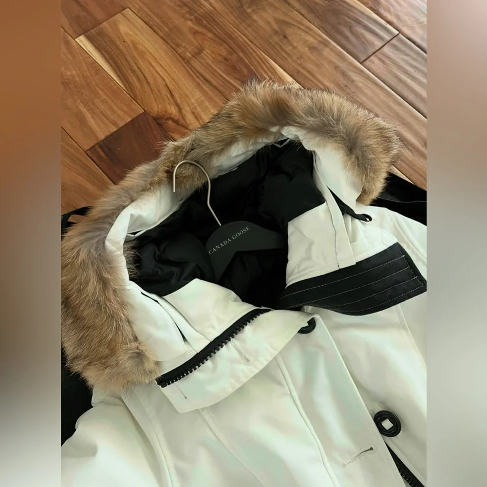 Authentic Canada goose Rossclair Parka North Star White with Genuine FUR - Picture 5 of 11